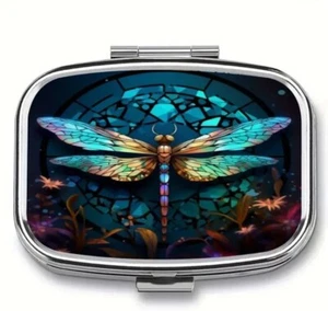 Fancy Dragonfly Pill Box - Picture 1 of 3