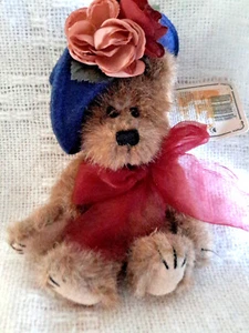 Oso pardo Boyds ""Yvette Dubeary" 7" con sombrero y etiqueta - Imagen 1 de 3