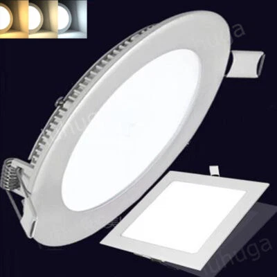 DEPMOG 24W 18W 15W 12W 9W 6W Panel LED Downlight Lámpara empotrada Foco Lámpara de techo