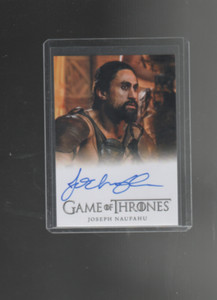 2022 Game of Thrones Complete Series volume 2 Joseph Naufahu autograph