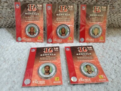 2006 NFL Enquirer 5 Cincinnati Bengals Superstar Medallions Palmer, Ochocinco!!! - Изображение 1 из 4