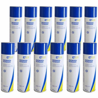 12x 500ml Intensiv Bremsenreiniger Teilereiniger Spraydose Entfetter Cartechnic