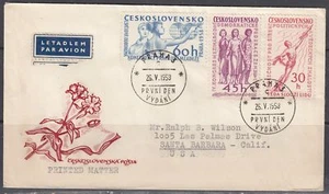 Czechoslovakia Scott 856-8 FDC - Various Conferences - Picture 1 of 1