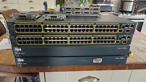 Kit laboratoire Cisco CCNA 2611xm, 2610, 2x 2960s, 4x WIC1T, 1x série 8A/S, 1x 4A/S - Photo 1/3