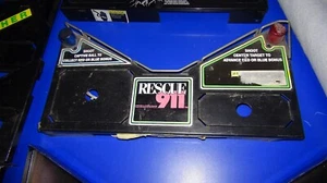 Gottlieb RESCUE 911 Pinball Machine Playfield Metal Apron Instruction Bowtie - Picture 1 of 2