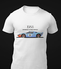 1968 GT40 Mk I voiture de course T-shirt unisexe à manches courtes