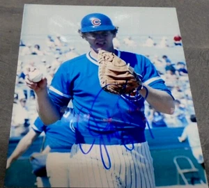JODY DAVIS AUTOGRAPHED CHICAGO CUBS CATCHER COLOR PHOTO VERY RARE BASEBALL 1984! - Picture 1 of 4