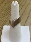 Modernist Sterling Silver 925 Signed Cellini Designer Abstract Ring Size 7