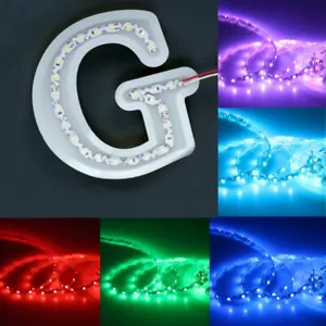 16FT S Shape Sign SMD 2835 300 LED Strip Light DC12V Flexible Lamp Easy Bend 6mm - Picture 1 of 20