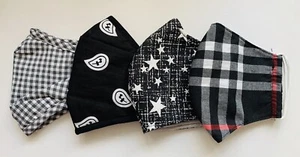 Adult Handmade Face fashion mask - Black and white styles, Premium quality - Picture 1 of 9