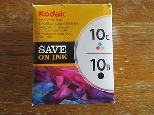 KODAK 10B black & 10c COLOR ink = ESP 3250 5200 5210 5250 7200 7250 9200 printer - Picture 1 of 5