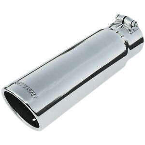 Flowmaster Exhaust Tip - 3.50 in. Rolled Angle Polished SS Fits 3.00 in. Tubing