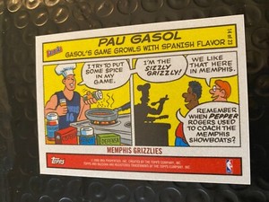04-05 Topps Bazooka Comics Pau Gasol
