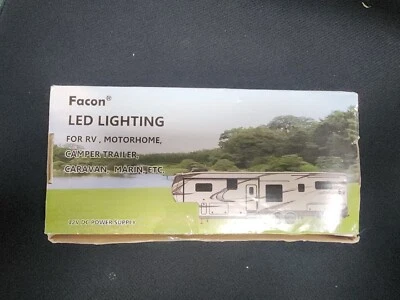 Facon 12V LED Caravan Lights with On/Off Switch, 3400K Warm White Light, 12Volts - Image 1 of 4