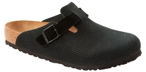 Sabot Boston corduroy Birkenstock 1026172 camoscio nero (41-46) - Imagen 1 de 1