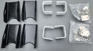 Adrian Steel 6UPK4B, 6" Upright Kit, 4-Pack, Black - Picture 1 of 3