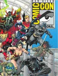 SDCC 2019 Souvenir Book Avengers Cover cover by Jim Lee Scott Williams 50th  - Picture 1 of 3