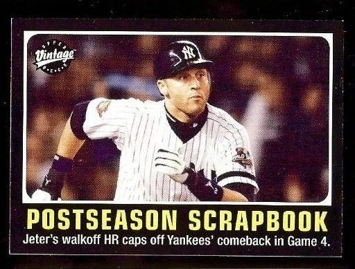 Derek Jeter 2002 UD Vintage "Postseason Scrapbook" #297 (A) - Image 1 of 1