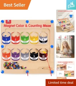 Magnetic Color Matching Maze - Montessori Fine Motor Skills Toy for Kids 3-5 - Picture 1 of 8