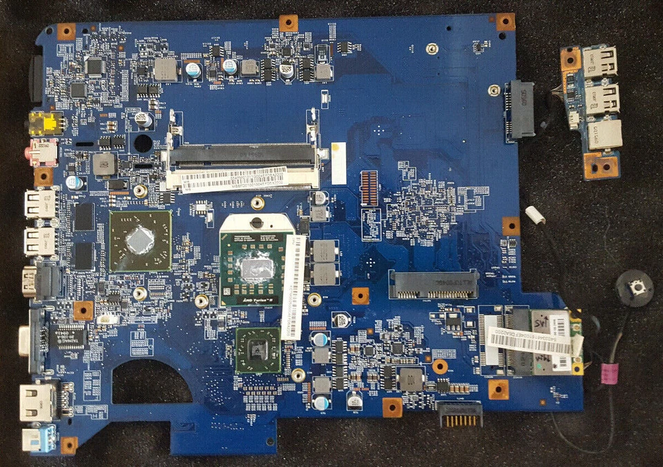 Packard Bell TJ1 Ms2285 Mainboard SJV50 48.4FM01 CPU USB & Power Board & Wlan - Bild 1 von 1