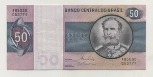 Brazil 50 Cruzeiros ND 1970-81 Pick 194 UNC Uncirculated Banknote - Picture 1 of 2