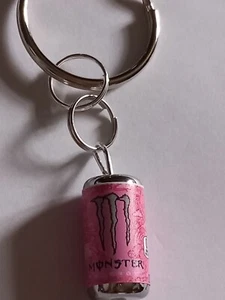 Monster... Energy Drink Dose Schlüsselring rosa - Bild 1 von 1