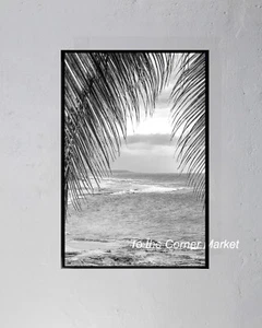 OCEAN VIEW CAMUY PUERTO RICO BW - FOTOGRAFISCHER DRUCK IM 4 x 6 ZOLL RAHMEN - Bild 1 von 2