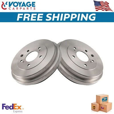 Nuevo par de tambores de freno trasero lados izquierdo conductor y pasajero derecho para Nissan Sentra 13-22 Foto 1 de 4