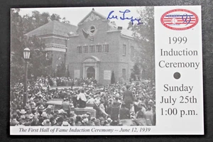 Al López (d.2005) Dodgers Pirates Autographed HOF Induction Postcard JSA - Picture 1 of 4