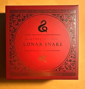 2025 Australia Opal Lunar Year Of The Snake 1 Oz Silver Proof Coin - Foto 1 di 6
