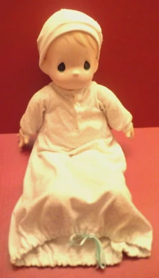 Vtg 1993 Precious Moments 16" Doll #1066 W/Gown, Hat, Romper, Diaper & Booties - Image 1 of 4