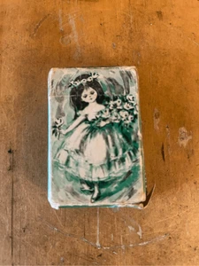 VTG Floral Girl Tom Thumb Junior Size AARCO Playing Cards missing Jokers (8773) - Picture 1 of 7