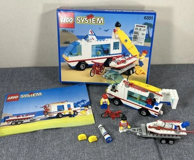 Cámper LEGO Town 6351 Surf N' Sail de colección (1992) caja y manual incluidos Foto 1 de 4