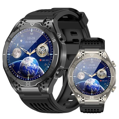 Smart Watch Rugged Military Outdoor Sports Heart Rate Bluetooth Fitness Tracker - Image 1 of 4