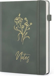 Lined Journal Notebook For Women, 200 Pages A5 Hardcover Leather Journals For Wr - Picture 1 of 6