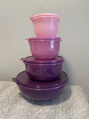BRAND NEW!!!Tupperware Mixing Bowl 4-pc. Set Purple