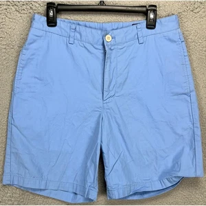 Vineyard Vines Mens Club Shorts 32 Light Blue Khakis Chino Flat Front Casual - Picture 1 of 9