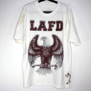 Travis Scott Mens Large LAFD T-Shirt NEW A1667 - Picture 1 of 13