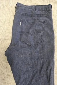 Levi's Two Horse Brand Linen Blend Pants Men's 38 x 32 Blue Jeans Navy - Picture 1 of 6