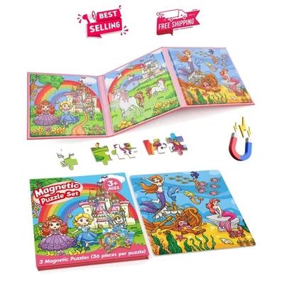 Atractivo rompecabezas magnético de 36 piezas para niños pequeños, perfecto para viajar y aprender Foto 1 de 4