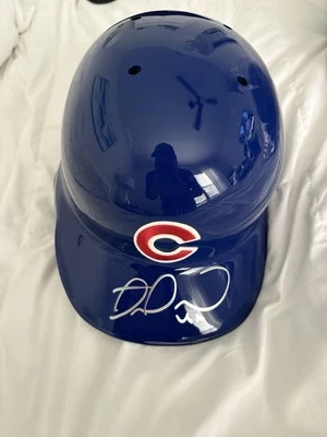 2016 WORLD SERIES MIGUEL MONTERR O SIGNED CHICAGO CUBS OFFICIAL BATTING HELMET - Image 1 of 3