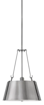 Colgante Hinkley Lighting 3394 Cartwright de níquel luz única 15-1/4" W Foto 1 de 4