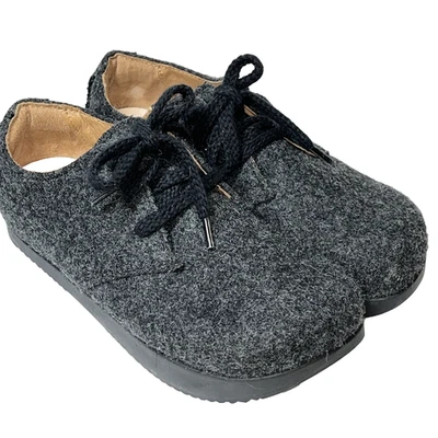 KALSO Earth Shoes Faroe Lokah Women's Gray Wool Lace Up Negative Heel Size 6 - Image 1 of 4