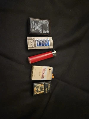 Lote De Colección 5 Encendedores Antiguos Años 80 Y 90 * No Probados Foto 1 de 4