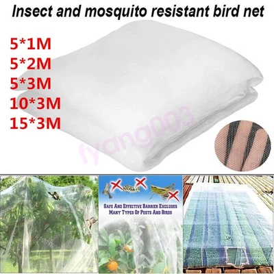 15M INSECT SCREEN NETTING NETS Fine Woven Mesh Anti Fly-Bug Butterfly Garden Net - Image 1 of 4