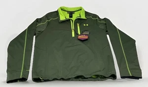 Under Armour Storm Golf Pullover Cold Gear Infrared Quarter Zip OD Green 2017 - Picture 1 of 8