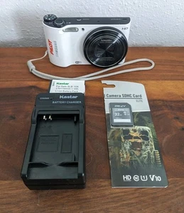 Samsung WB150F - 16.2MP Digital Camera White w/Charger, Cord,Battery Memory Card - Picture 1 of 8