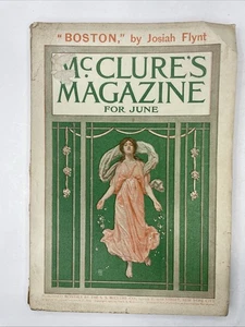 June 1901 McClure's Magazine Cover Design Kenyon Cox Rudyard Kipling Kim X & XI - Imagen 1 de 9