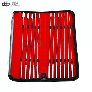 Instrumento quirúrgico Bakes Rosebud dilatadores sonidos 12 piezas 1 mm a 12 mm en estuche - Imagen 1 de 3