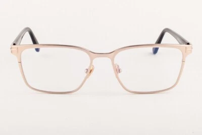 Marco de gafas de metal dorado rosa Tom Ford TF5733-B 028 53-17-145 bloqueo azul Foto 1 de 2